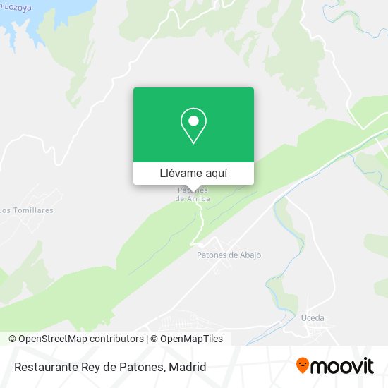 Mapa Restaurante Rey de Patones