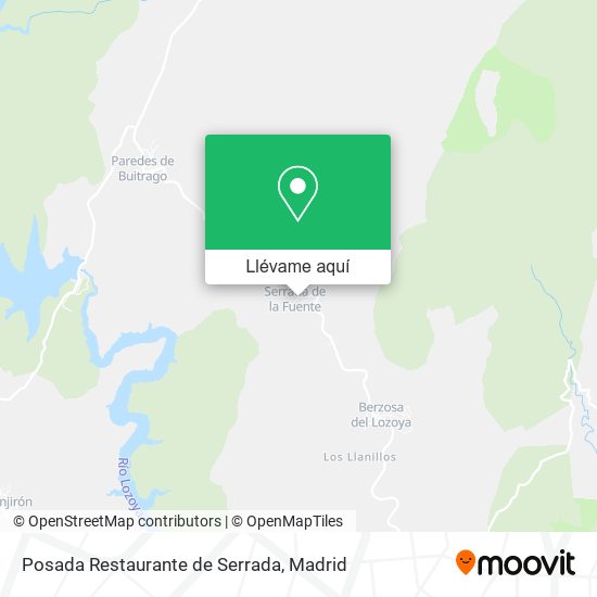 Mapa Posada Restaurante de Serrada