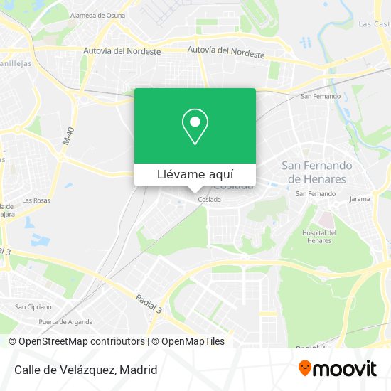 Mapa Calle de Velázquez
