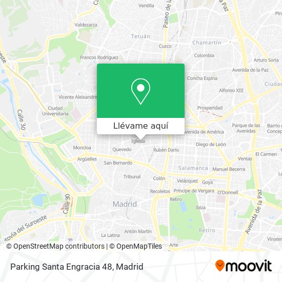 Mapa Parking Santa Engracia 48