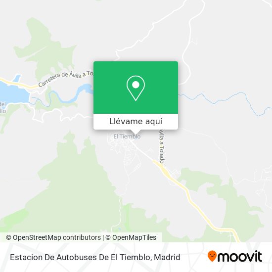 Mapa Estacion De Autobuses De El Tiemblo