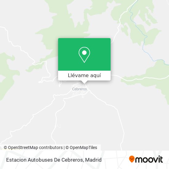 Mapa Estacion Autobuses De Cebreros