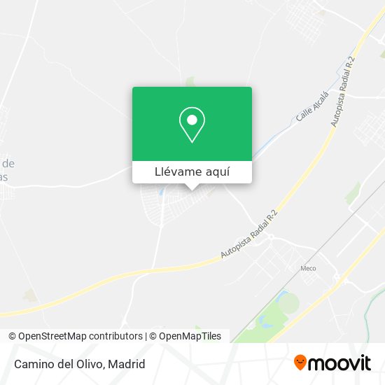 Mapa Camino del Olivo