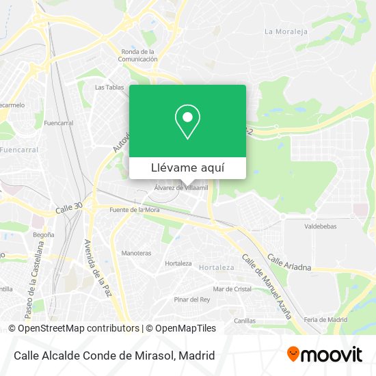 Mapa Calle Alcalde Conde de Mirasol