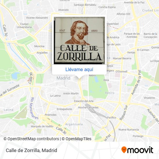 Mapa Calle de Zorrilla
