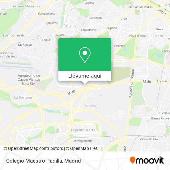 Mapa Colegio Maestro Padilla