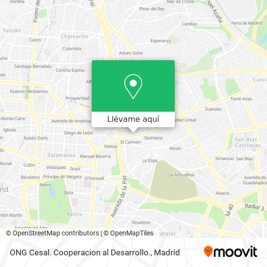 Mapa ONG Cesal. Cooperacion al Desarrollo.