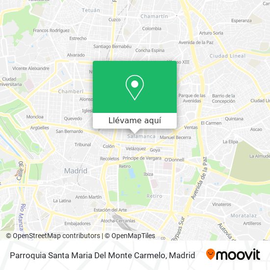 Mapa Parroquia Santa Maria Del Monte Carmelo