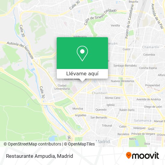 Mapa Restaurante Ampudia