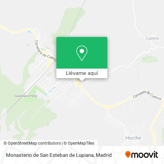 Mapa Monasterio de San Esteban de Lupiana