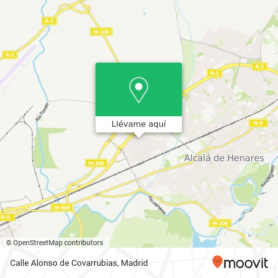 Mapa Calle Alonso de Covarrubias