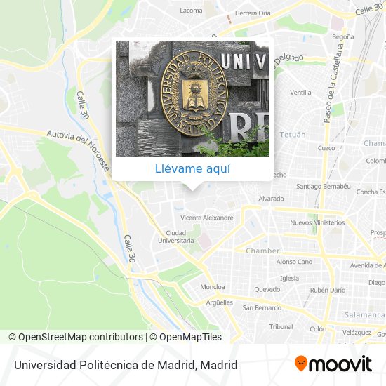 Mapa Universidad Politécnica de Madrid