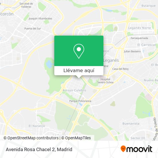 Mapa Avenida Rosa Chacel 2