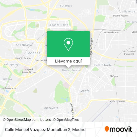 Mapa Calle Manuel Vazquez Montalban 2
