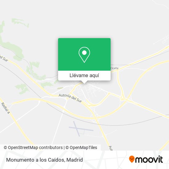 Mapa Monumento a los Caídos