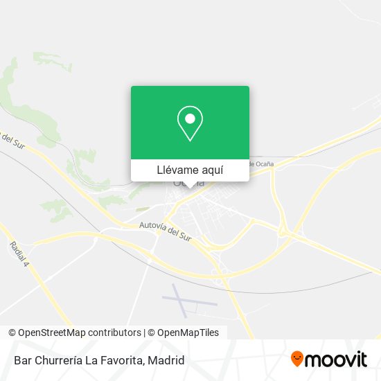 Mapa Bar Churrería La Favorita