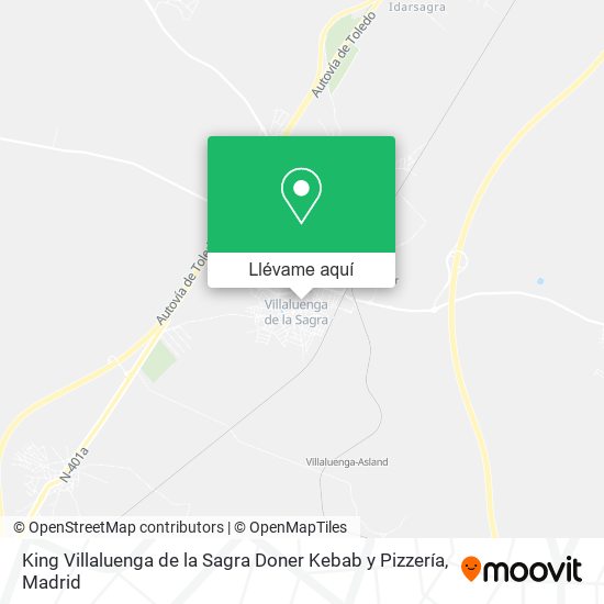 Mapa King Villaluenga de la Sagra Doner Kebab y Pizzería