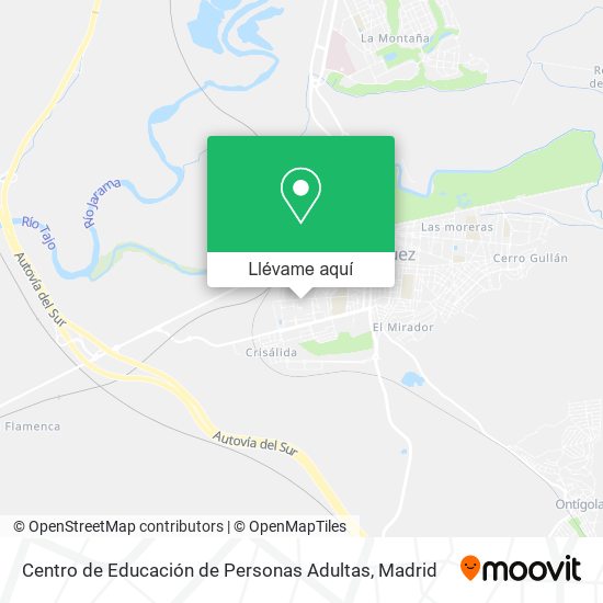 Mapa Centro de Educación de Personas Adultas