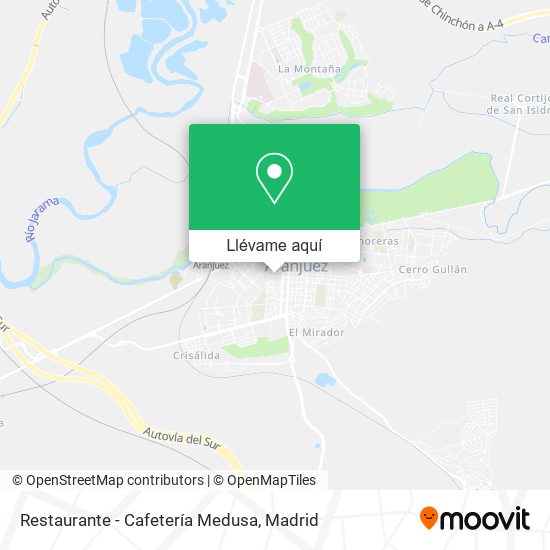 Mapa Restaurante - Cafetería Medusa
