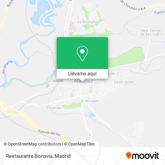 Mapa Restaurante Bonavia