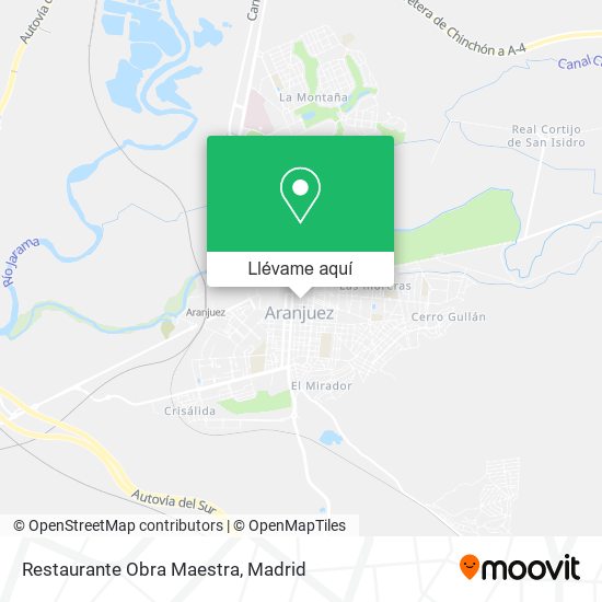 Mapa Restaurante Obra Maestra