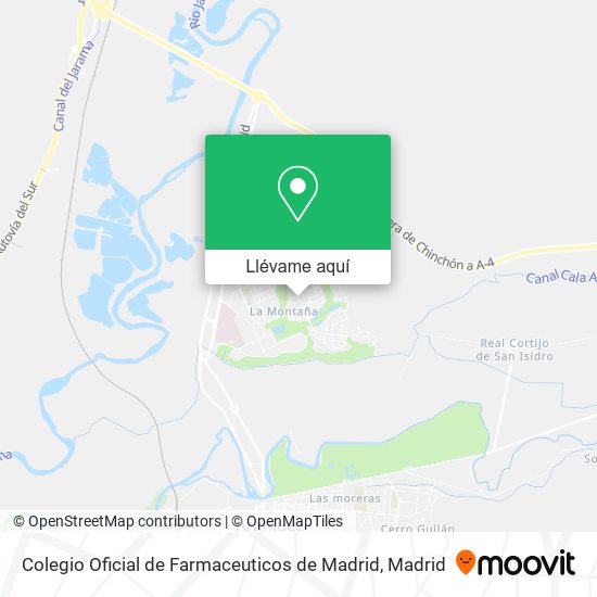 Mapa Colegio Oficial de Farmaceuticos de Madrid