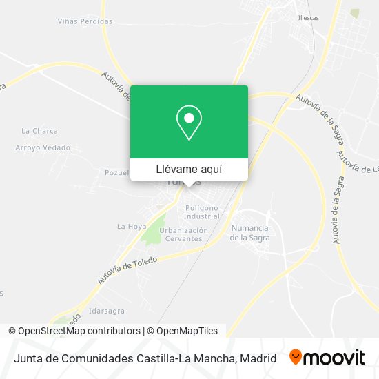 Mapa Junta de Comunidades Castilla-La Mancha