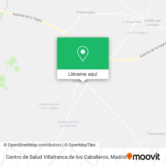 Mapa Centro de Salud Villafranca de los Caballeros