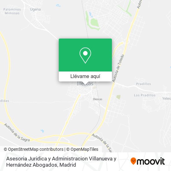 Mapa Asesoria Juridica y Administracion Villanueva y Hernández Abogados