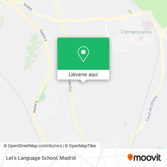 Mapa Let's Language School
