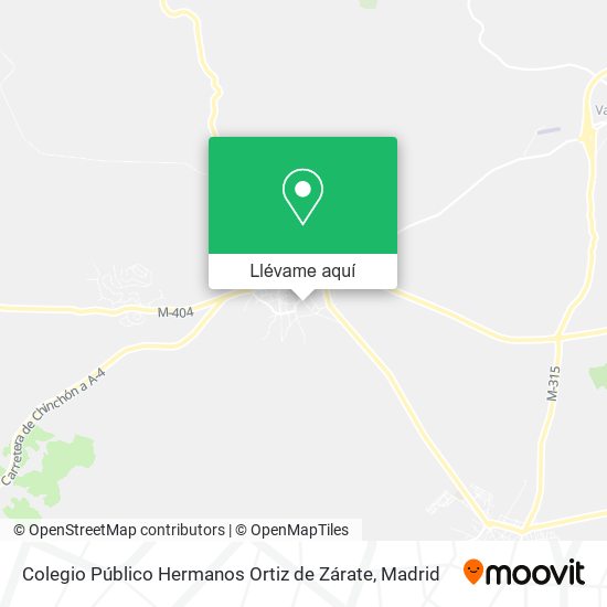 Mapa Colegio Público Hermanos Ortiz de Zárate
