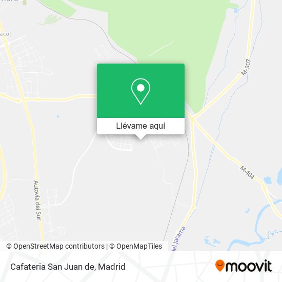 Mapa Cafateria San Juan de