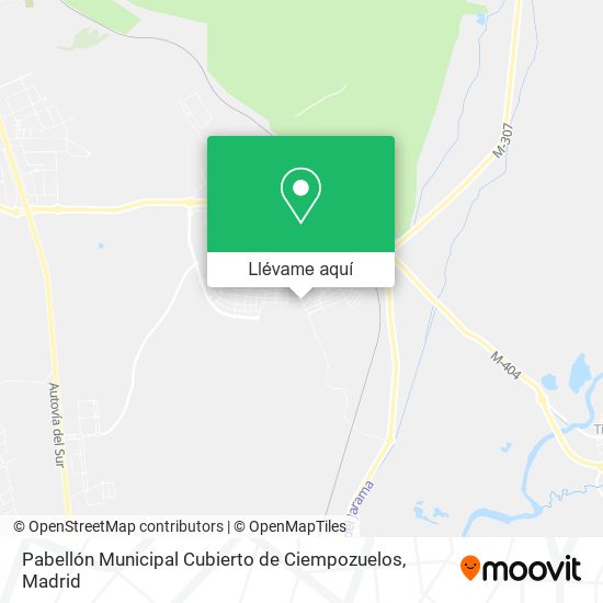 Mapa Pabellón Municipal Cubierto de Ciempozuelos