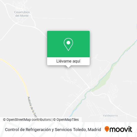 Mapa Control de Refrigeración y Servicios Toledo
