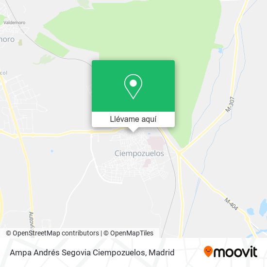 Mapa Ampa Andrés Segovia Ciempozuelos