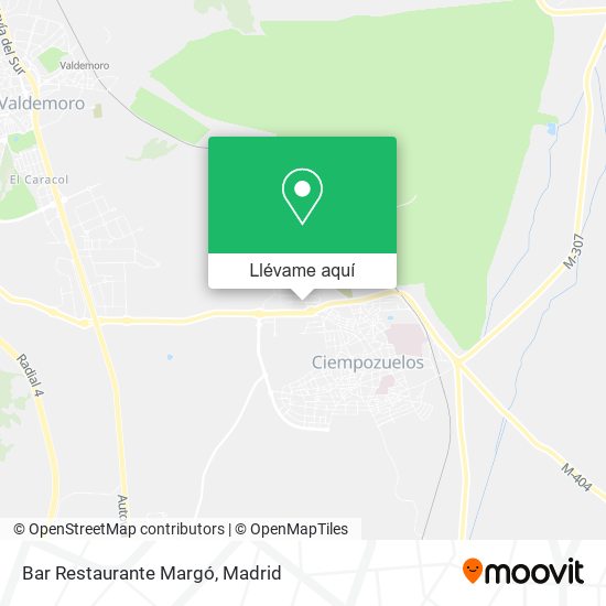 Mapa Bar Restaurante Margó