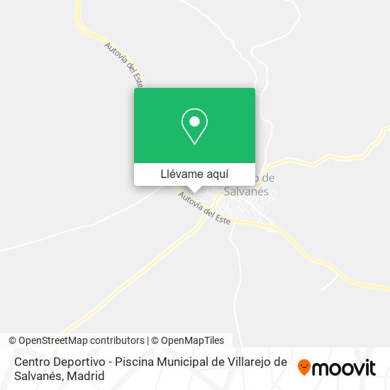 Mapa Centro Deportivo - Piscina Municipal de Villarejo de Salvanés