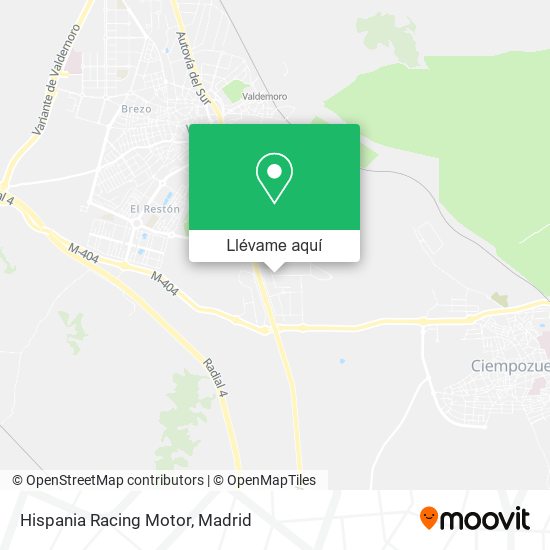 Mapa Hispania Racing Motor