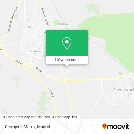 Mapa Cerrajería Matrix