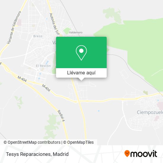 Mapa Tesys Reparaciones