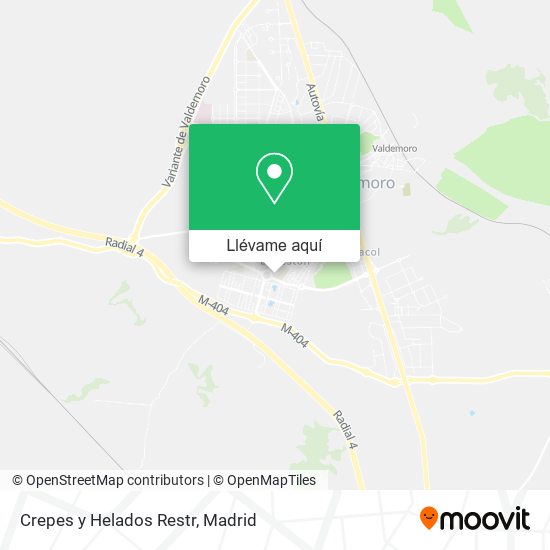 Mapa Crepes y Helados Restr