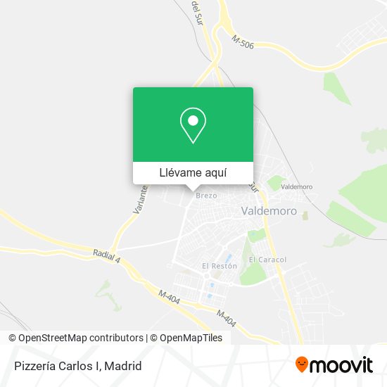Mapa Pizzería Carlos I