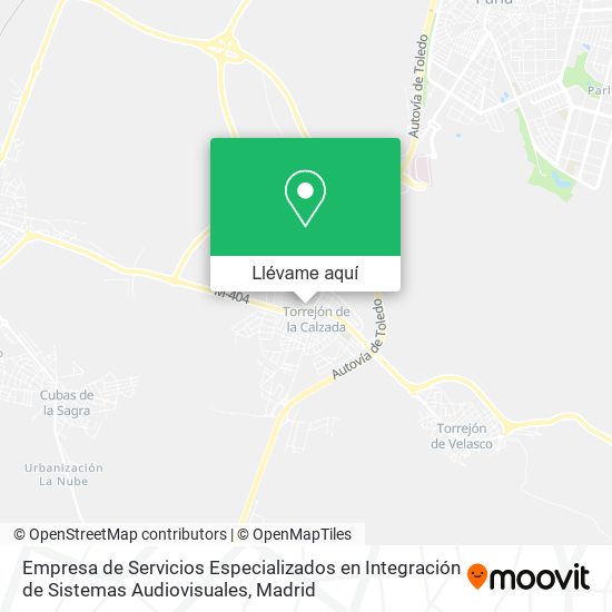 Mapa Empresa de Servicios Especializados en Integración de Sistemas Audiovisuales
