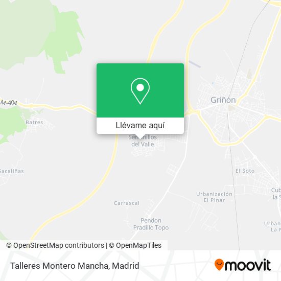 Mapa Talleres Montero Mancha