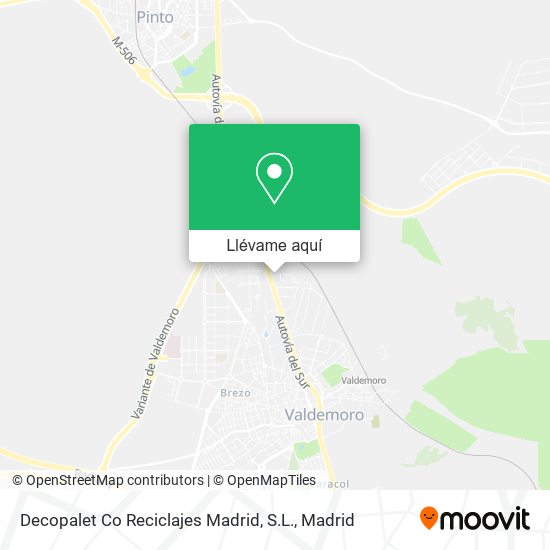 Mapa Decopalet Co Reciclajes Madrid, S.L.