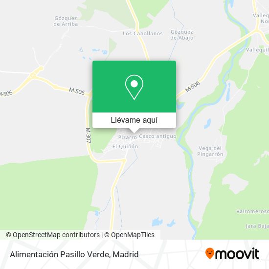 Mapa Alimentación Pasillo Verde