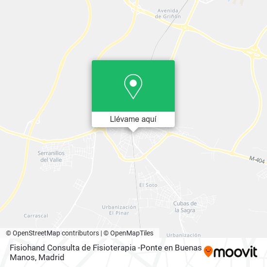 Mapa Fisiohand Consulta de Fisioterapia -Ponte en Buenas Manos