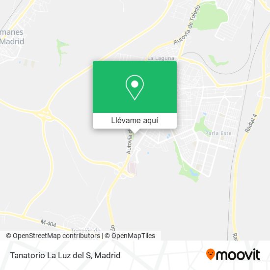 Mapa Tanatorio La Luz del S