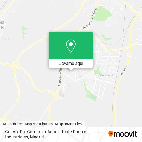 Mapa Co. As. Pa. Comercio Asociado de Parla e Industriales
