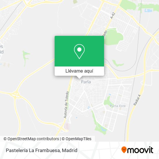 Mapa Pastelería La Frambuesa